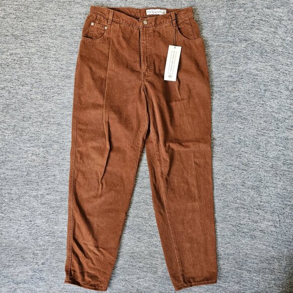 Gloria Vanderbilt Denim - Vintage 90s Womens Gloria Vanderbilt 1991 Cotton Jeans Brown Sz 16 NWT Y2K RARE